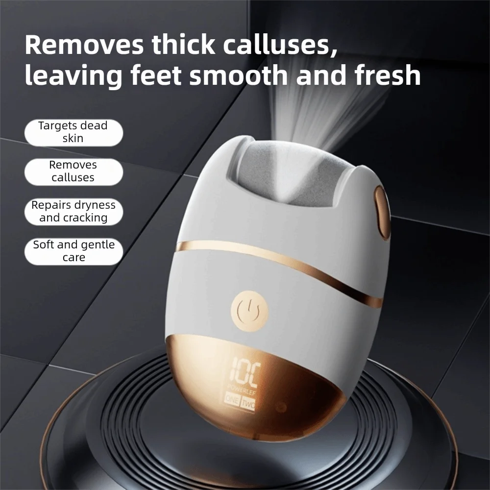 Portable Rechargeable Electric Foot File with 5 Interchangeable Grinding Heads with LCD Display Electric Foot Grinder