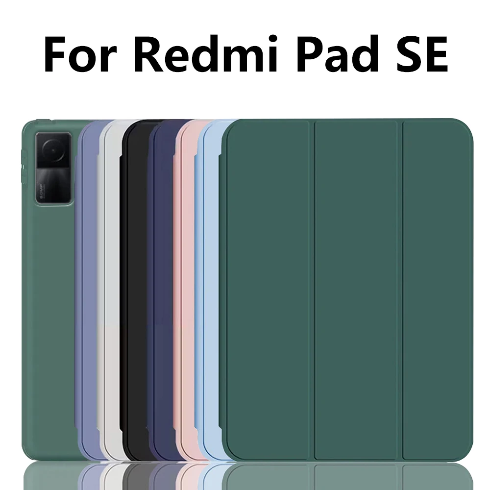

Case for Xiaomi Redmi Pad SE 11'' 2023, Folding Ultra-Thin PU Leather Stand Case Cover for Redmi Pad SE soft Silicone case