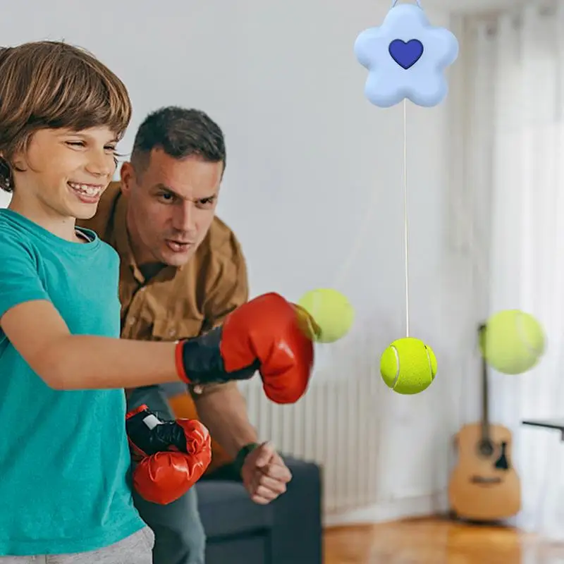 Kick Boxing Reflex Ball Hang On The Wall Fighting Speed Training Punch 3 Balls Exercise Kid Adults Home Equipment