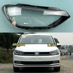 For Volkswagen VW Touran L 2016~2021 Halogen Configuration Headlamp Cover Transparent Shade Lamp Headlight Shell Lens Plexiglass