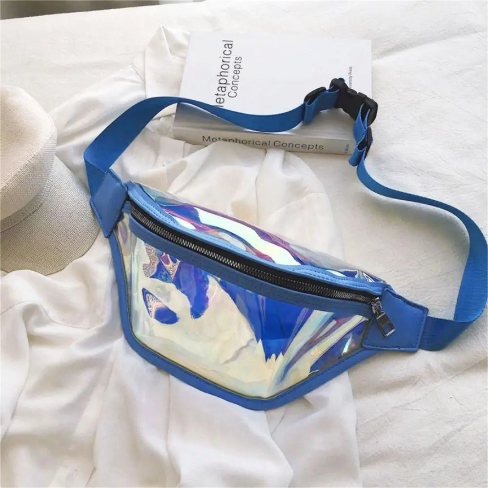 Sport Fanny Pack Pvc Transparent taille sac cyclisme sac Bumbag femme taille Packss Laser Fanny Pack hommes sac épaule sac à dos