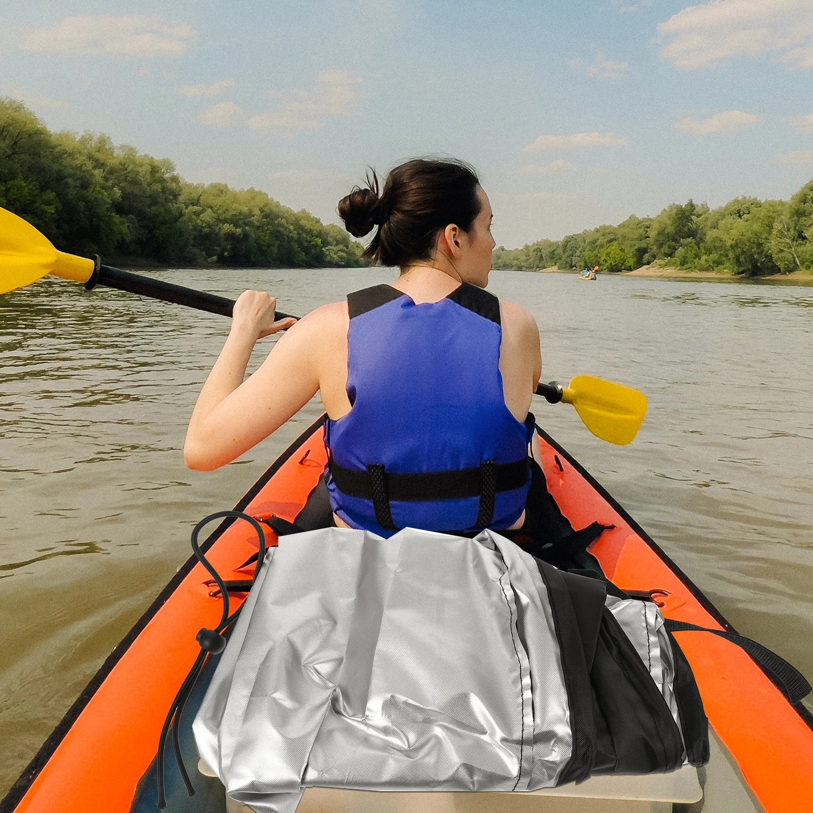 

Kayak Cloth Kayak Seat Canoe Storage Bag Uv Dust Proof Waterproof For Canoe Fishing Boat Boat Accessory Outdoor