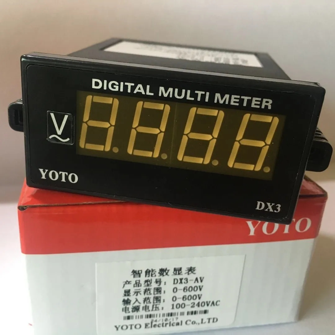 

Beiqi Electric YOTO Digital Display Intelligent AC Voltmeter Ammeter DX3-AV DX3-AA