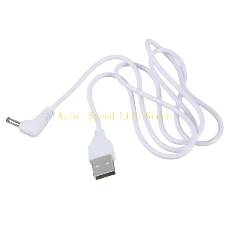 02DA Angled 3.5mm Power Cord USB Male To Drum For Dense Installations Telecommute Electronics
