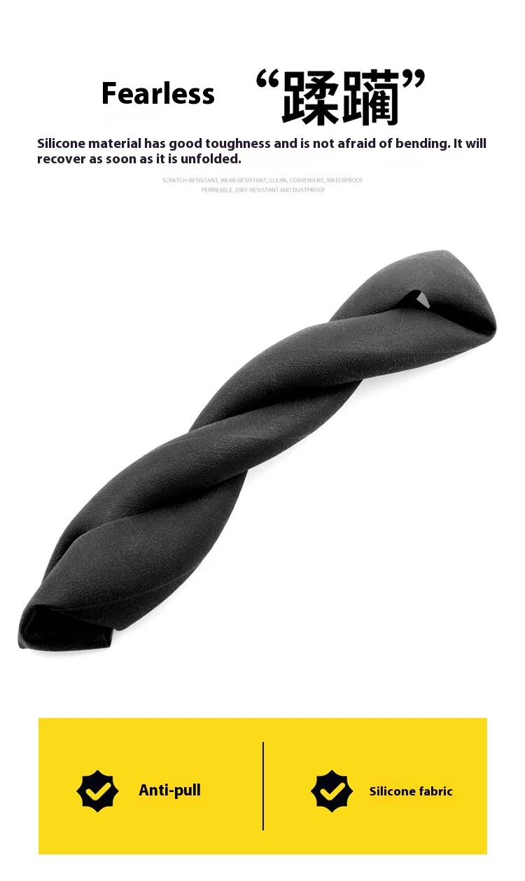 Universal Auto Lenkrad Abdeckung Anti-slip Schutzhülle Weiche Und Geruchlos Silikon Lenkung Auto Rad Abdeckung Schutz – Detail 6