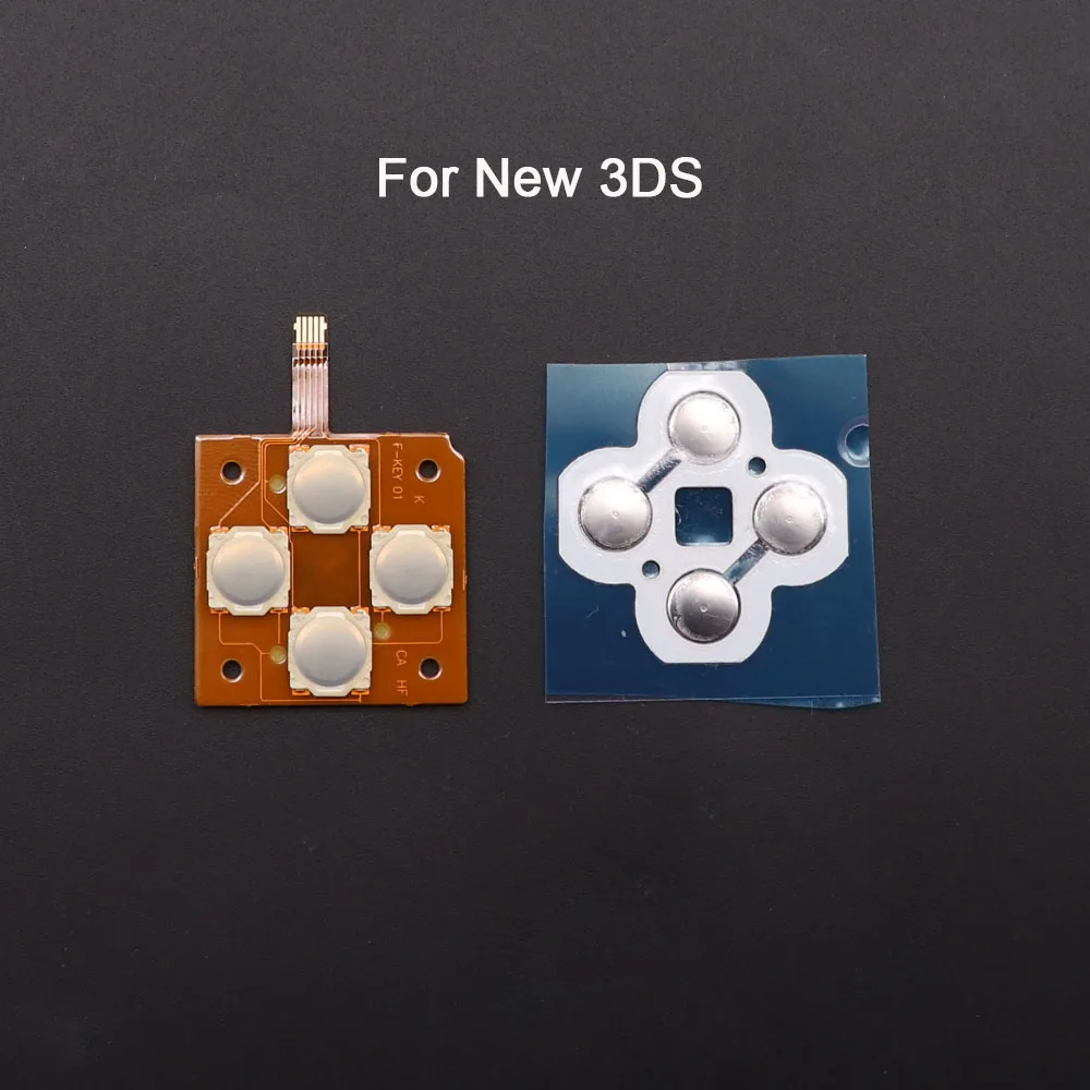 For New 3DS XL LL Controller Conductive Film Button Circuit PCB Board D-Pad Metal Dome Snap Direction Cross Button Keyboard