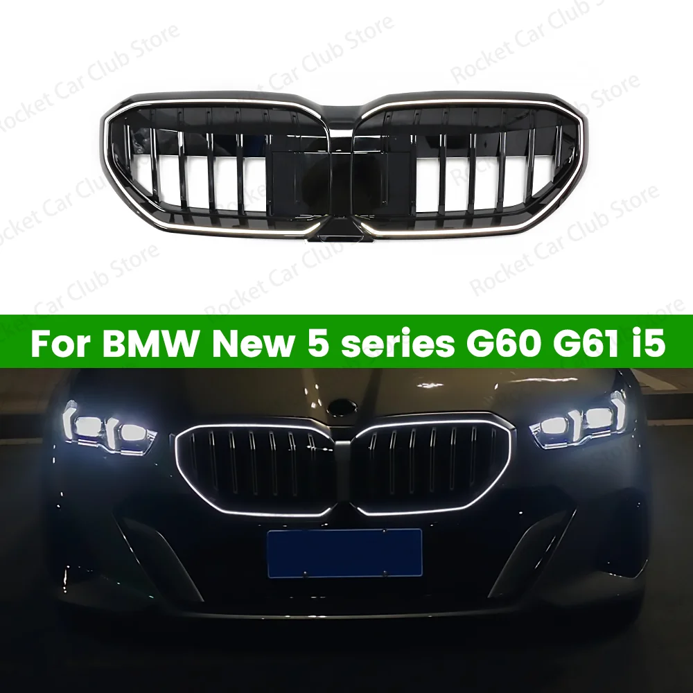 For BMW New 5 Series G60 G61 i5 Regular Style M Style Illuminated With Lamp Auto Parts LED Light New 5 Series Luminous Grille