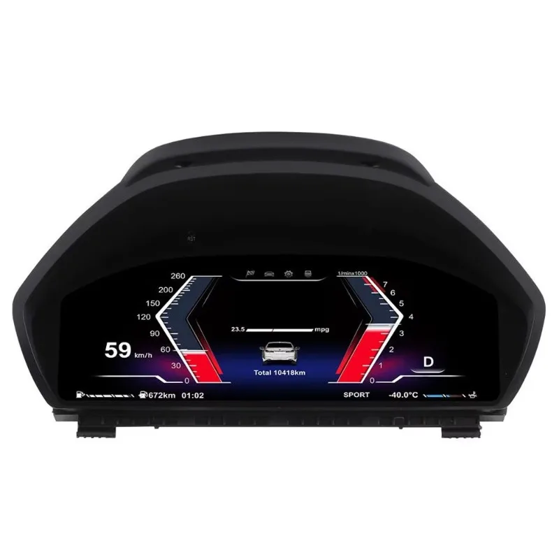 Hot 12.3 Inch Digital LCD Instrument Cluster for  3 Series TD Version Plug Play Support HUD Optical Fiber Multi Language