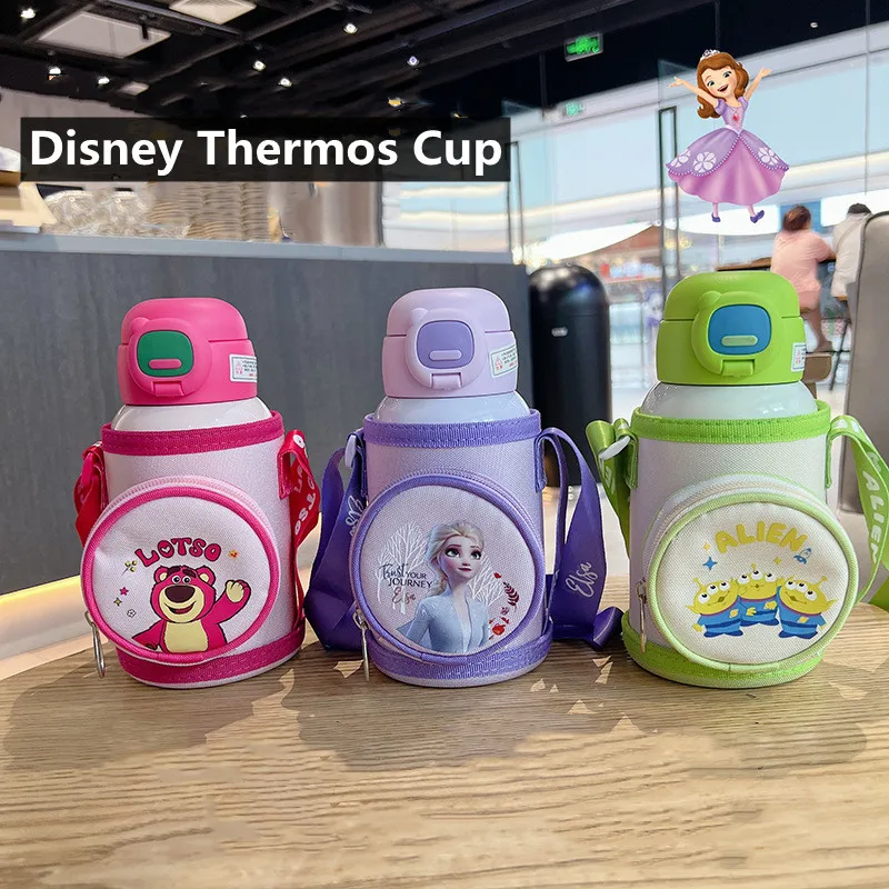 

Детский термос Disney «Холодное сердце», чашка для воды, Вакуумная чашка Микки, термобутылка из нержавеющей стали, 316 прямая соломинка для питья, бутылка