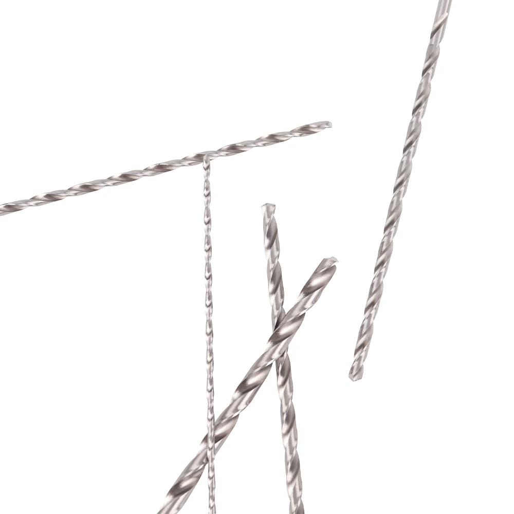 5PCS Twist Drill Bits Hole Saw Cutter Woodworking Tools Extra Long HSS Straight Shank Drill Bit Set Power Tool Drilling Bits