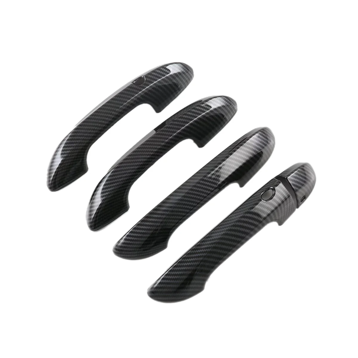 For MG 4 MG4 EV Mulan 2023 Car Exterior Door Handle Cover Trim Decoration Accessories ,ABS Carbon Fiber