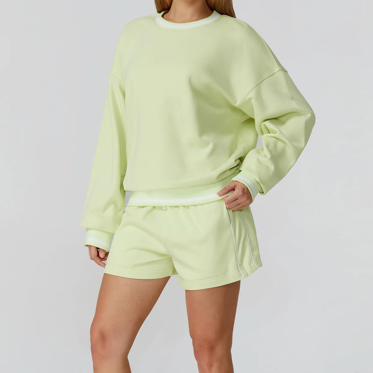 Spring Autumn Tracksuit 2 Piece Set Women Casual O-Neck Long Sleeve Hoodies Sweatpants Workout Sportswear Fashion Sports Suit