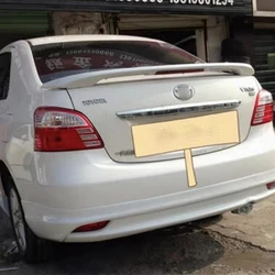 For Toyota Yaris rear trunk lid spoiler wing ABS carbon black sports modification kit 2008, 2009, 2010, 2011
