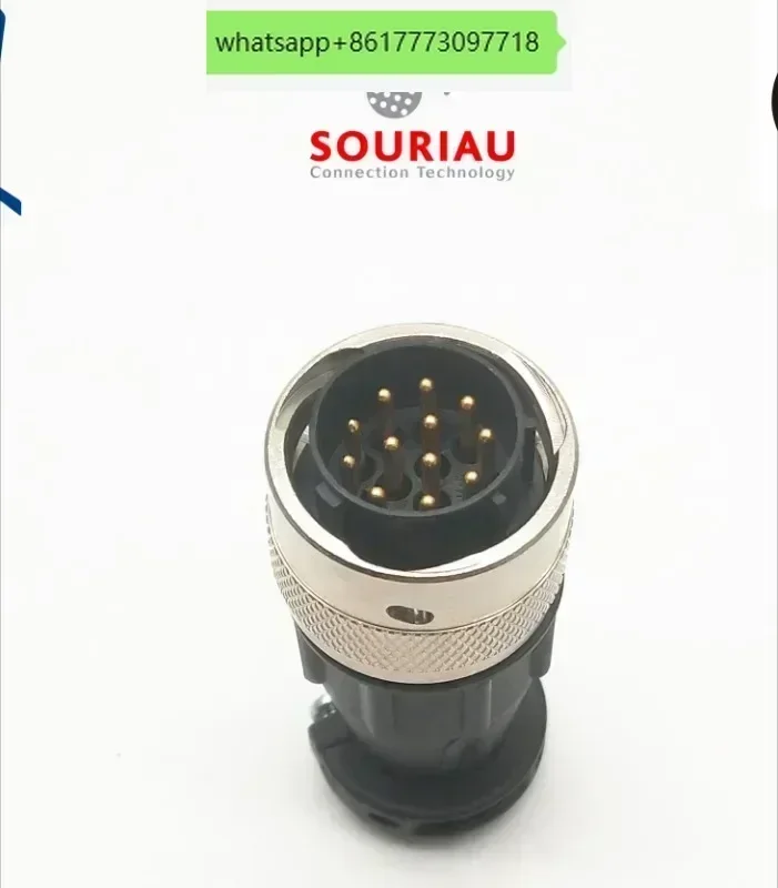 

BURNDY SOURIAU Industrial 12 pin Plug Male Head 12 pin Male Head+AC Tail Clip+12 Pin