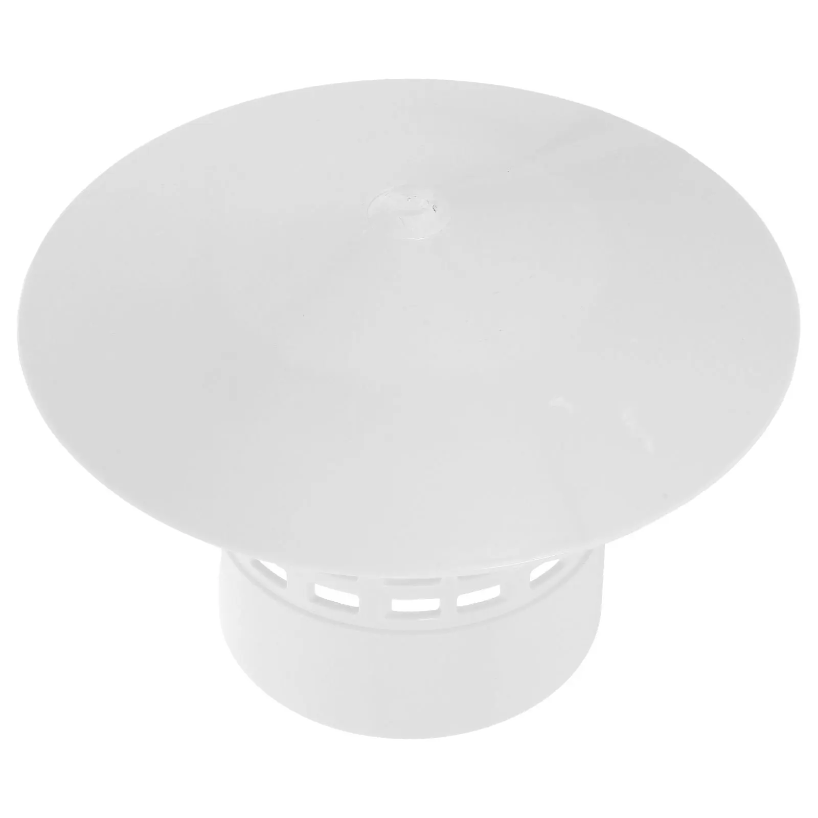 Tapa de chimenea para estufa de leña para acampar al aire libre, cubierta de ventilación de PVC con identificación de 75mm, protección contra la lluvia y la nieve, superficie lisa con forma humanizada