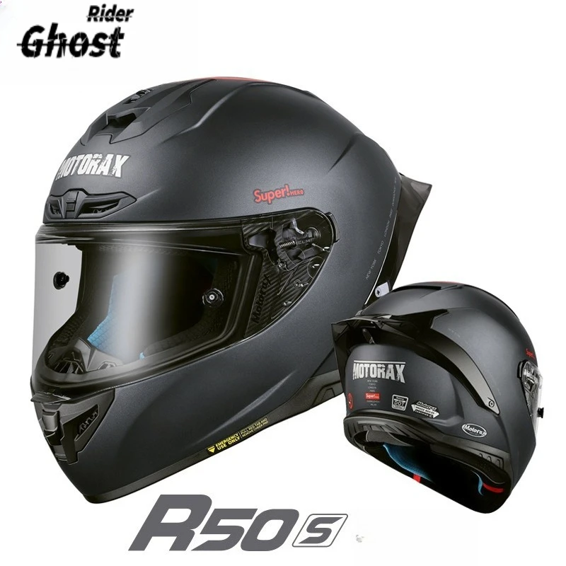 Original Motorax R50S Motorcycle Helmet Full Face Helmets Men Women Dual Lenses Motorbike Racing Helmets Cascos Para Moto