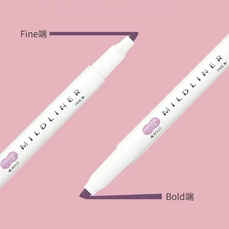 جديد زيبرا Mildliner هيغليغتر الباستيل مجموعة كاملة 5 ألوان مجموعة قلم تحديد مزدوج نهاية الفن القرطاسية العرض لرسم اللوحة