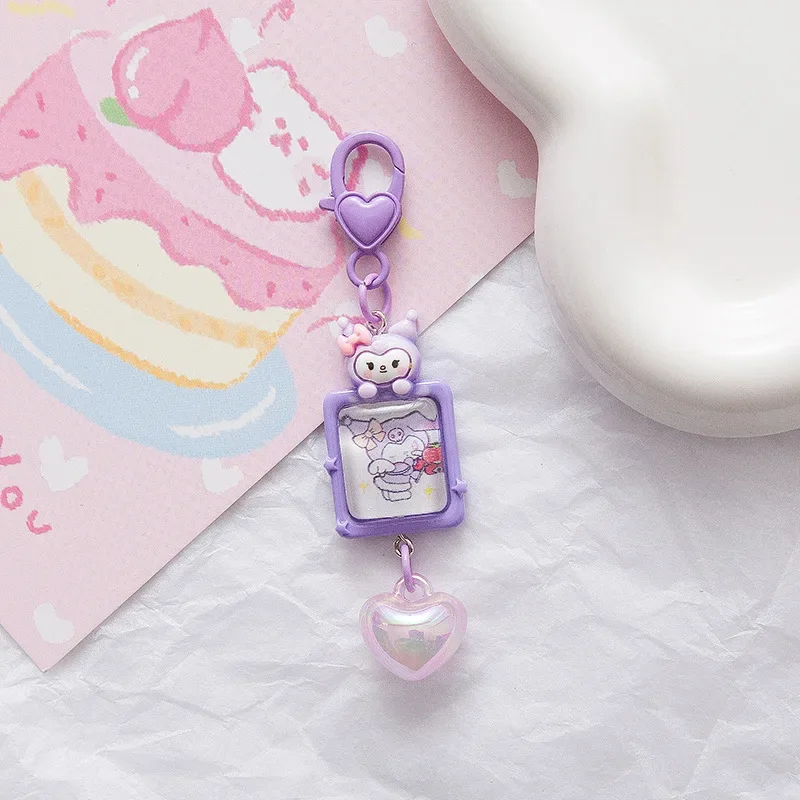 Sanrio น่ารัก Hello Kitty พวงกุญแจ Kawaii การ์ตูน Cinnamoroll Kuromi จี้แฟชั่นกระเป๋าเป้สะพายหลัง Key Ring วันหยุดของขวัญ