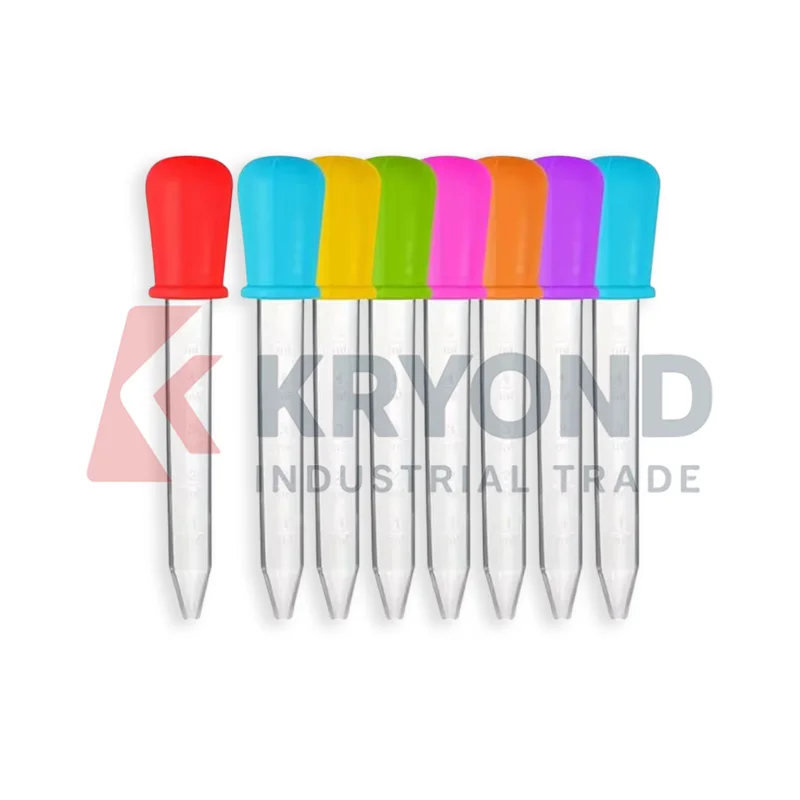 Silicone Bulb Dropper Plastic Transfer Pipette Disposable Transparent 8pcs Application Series Pack Liquid Handling Accessory Set