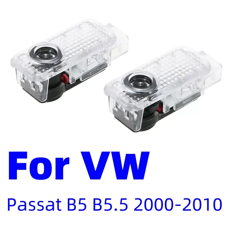 2PCS Car Door Emblem LED Lights Welcome Courtesy Lamp Projector For VW Volkswagen Passat B5 B5.5 2000-2008 2009 2010 Accessories
