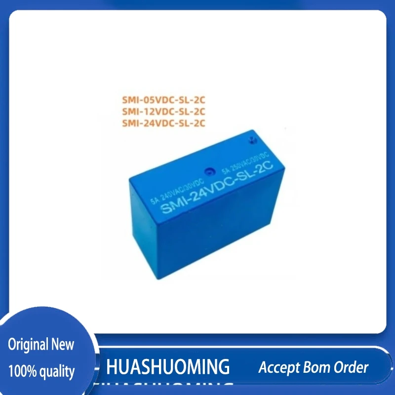 10PCS/Lot    NeW   SMI-05VDC-SL-2C    SMI-12VDC-SL-2C   SMI-24VDC-SL-2C  8PINS 5A 24VDC