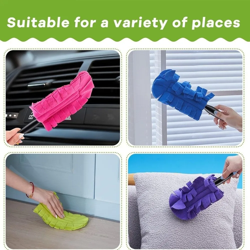 Multifunctional Reusable Dust Removal Cloth Cover Soft Washable Hand Duster Heads Static Charge Cleaning Tool Ceiling Fans