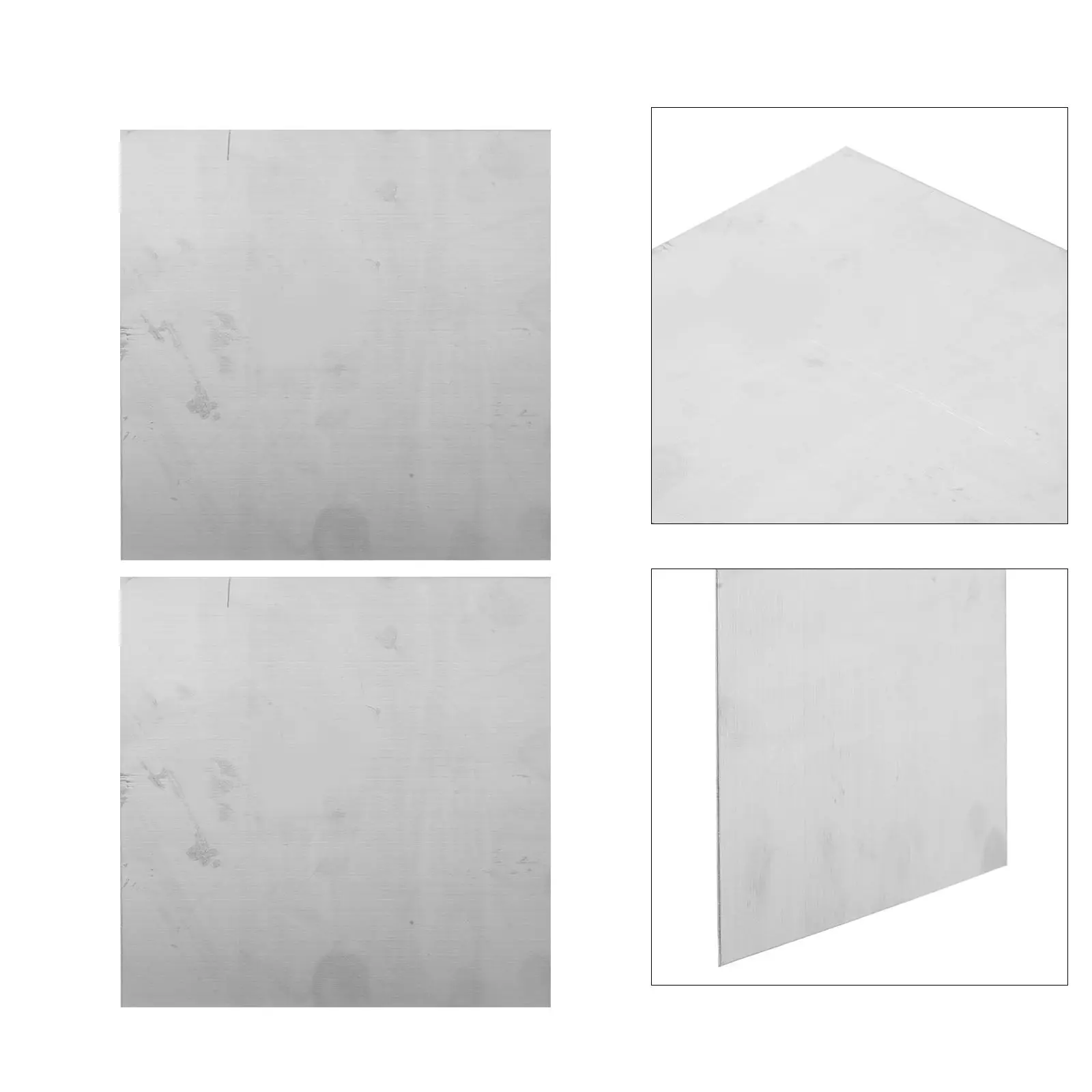 2Pcs Stainless Steel Flat Plates 100x100x2mm Square Metal Sheets for Industrial Fabrication Hardware Repair Sheet Metal for DIY