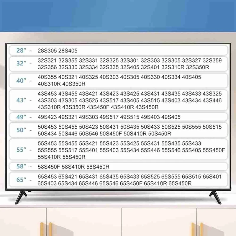 حامل تلفزيون TCL أرجل حامل 28 32 40 43 49 50 55 65 بوصة ، حامل تلفزيون لأرجل تلفزيون TCL ، استبدال أرجل التلفزيون مع مسامير