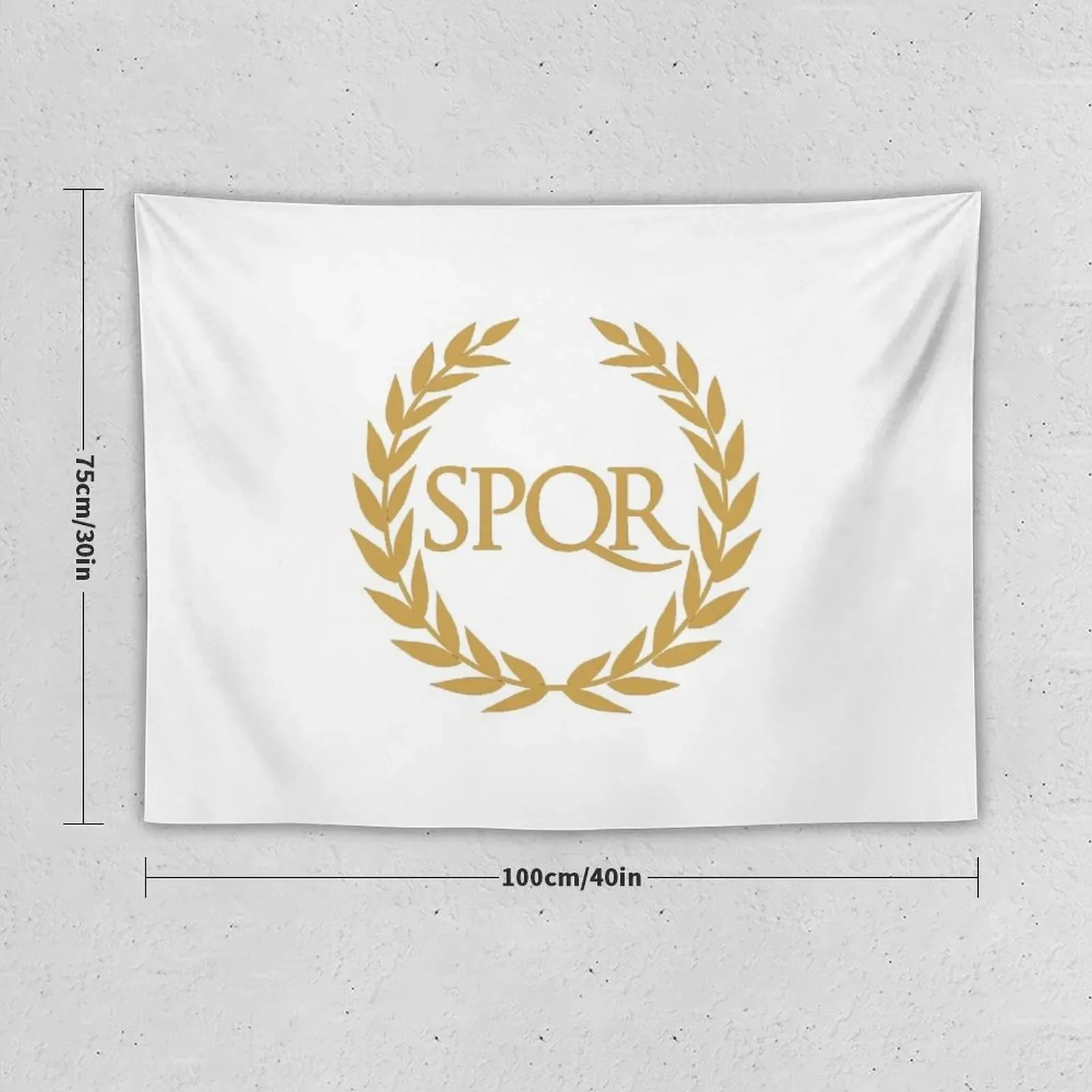 S.P.Q.R White Tapestry Decor For Bedroom Home Decor Aesthetic Things To The Room Tapestry