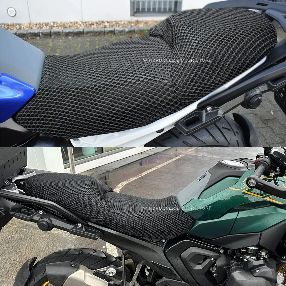 3d Mesh Seat Cover Motorfiets Ademende Stoel Bescherming Kussen Voor Bmw R1300gs R 1300 Gs 2024-