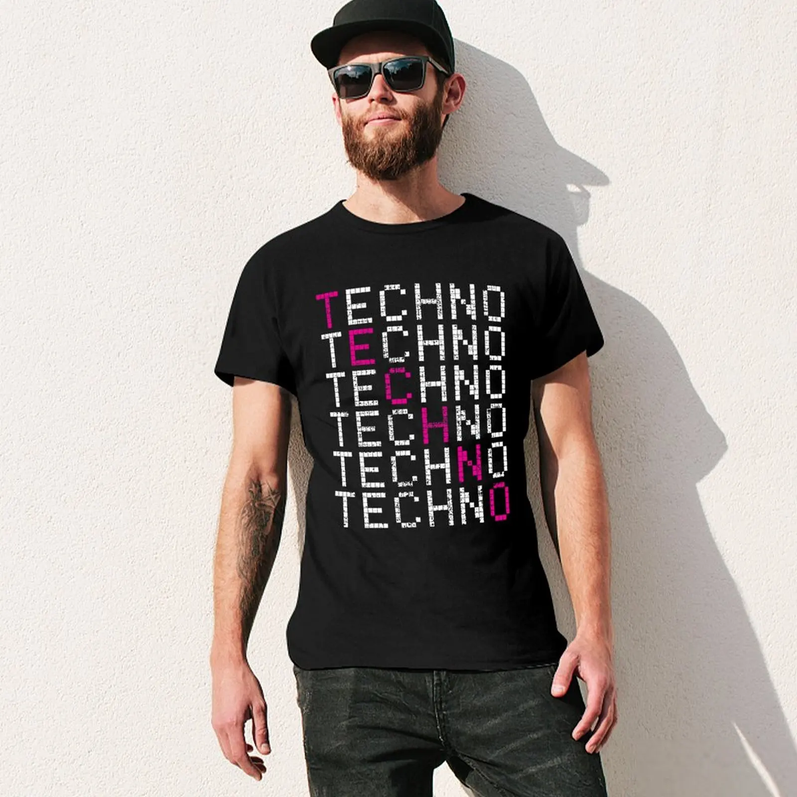 TECHNO T-Shirt funny costumes cute clothes compression shirt men