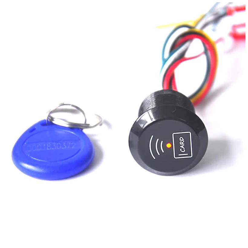 Mini RFID Proximity Black Reader Waterproof 125Khz 13.56MHz Card Wiegand26 for Access Control System