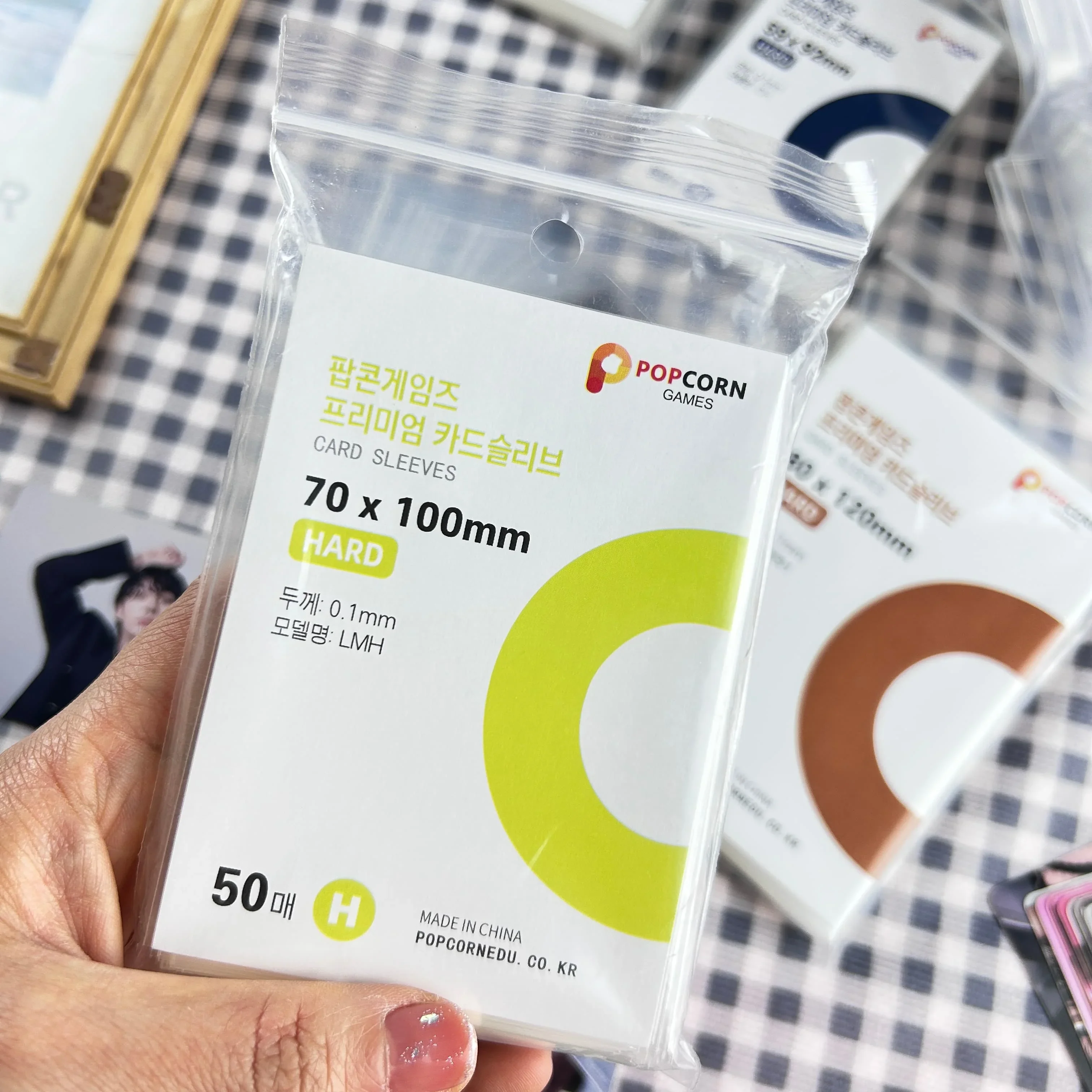 50Pcs 66x91mm Hard Card Sleeves Thick Trading Card Protectors Acid-Free PVC-Free Deck Protector Sleeves for TCG Kpop Photocard