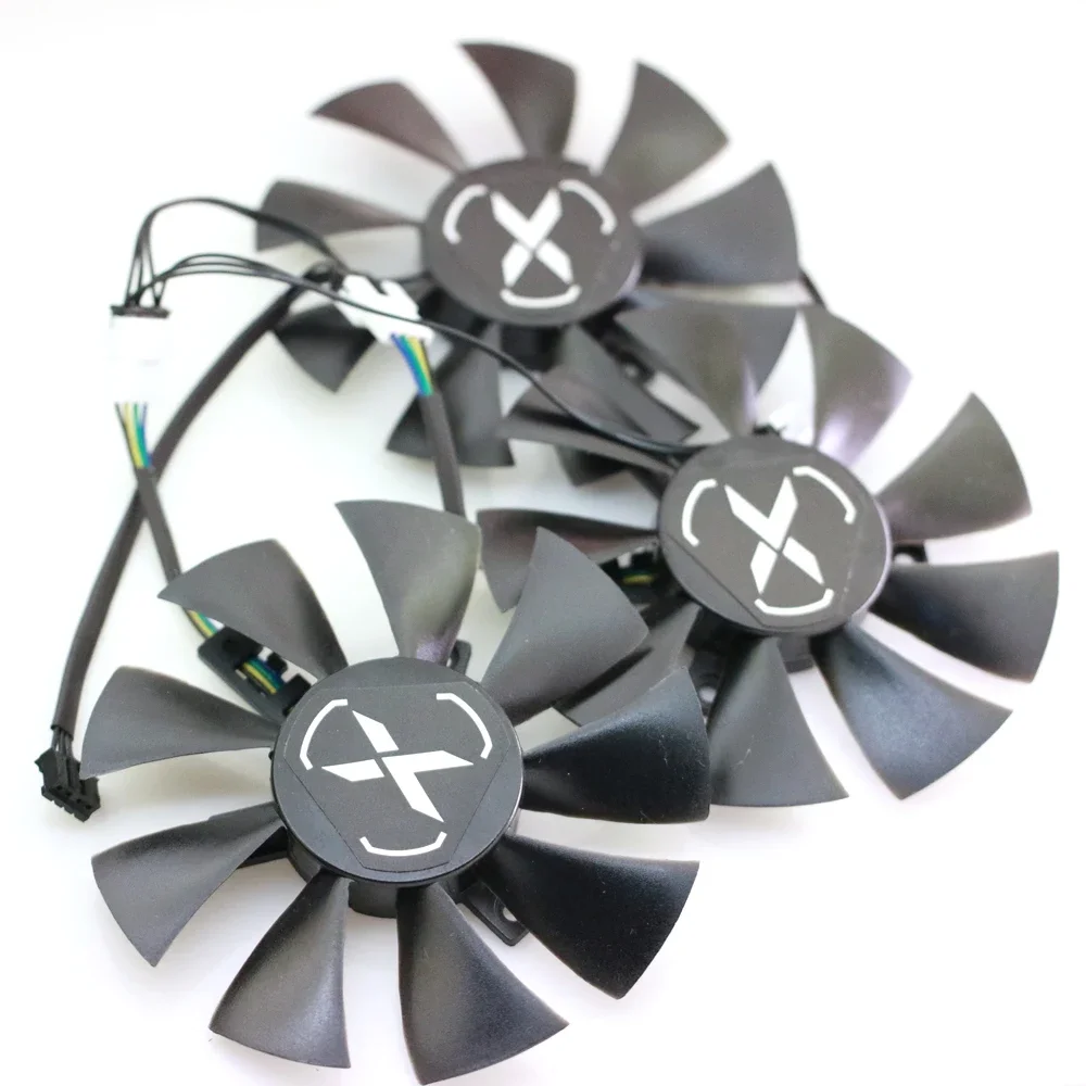 3pcs/lot FY09010M12LPA DC12V 86mm 4Pin For XFX RX6700XT 12GB Speedster Graphics Card Cooling Fan