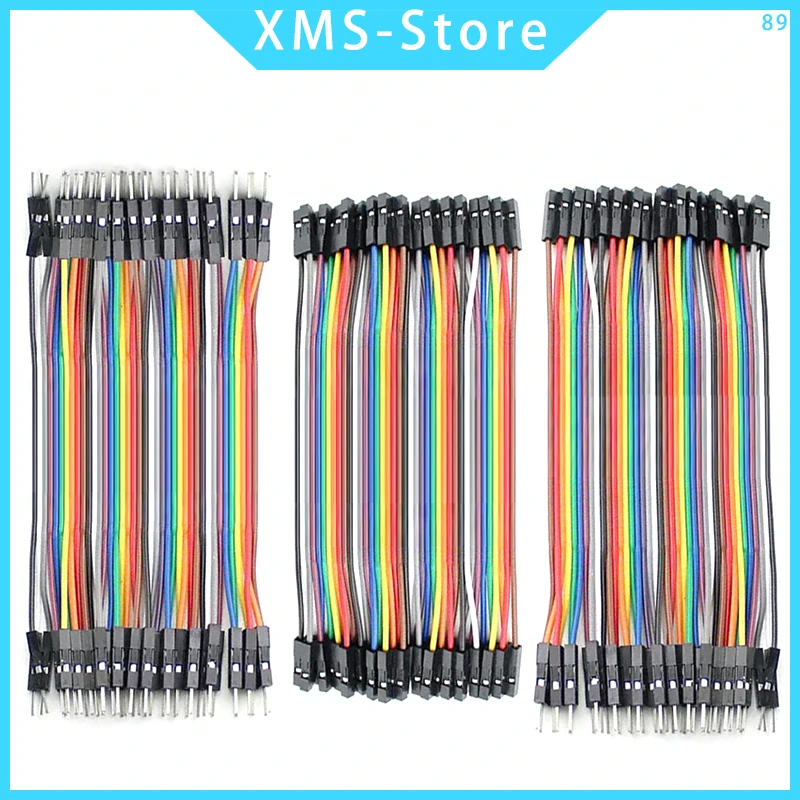 40P Dupont Line 10cm/20CM/30CM/40CM Male to Male+Female to Male + Female to Female Jumper Wire Dupont Cable for arduino DIY KIT