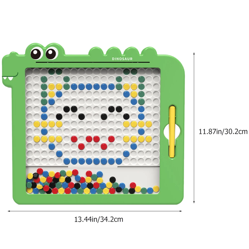 

Magnetic Sketchpad Kid Drawing Board Kids Bead Checkerboard Doodle Plastic Child