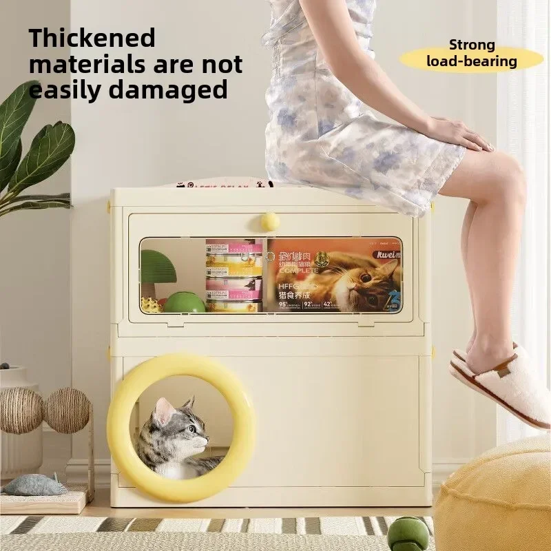 

Pets, Snacks, Storage Box, Cat Litter, Universal in All Seasons, Semi-closed, Sense of Security, Villa, Cat Drilling