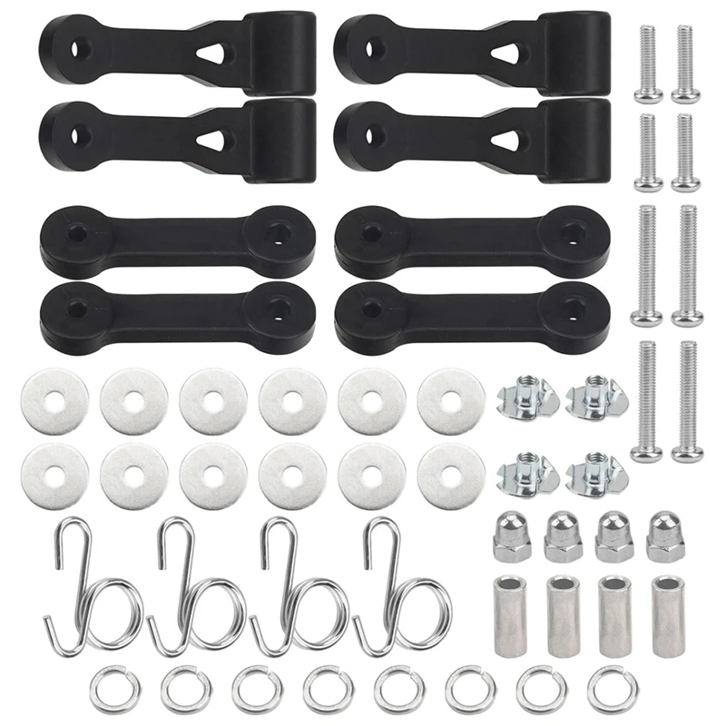 

HLZS-2Set 109808X 160793 Latch Assembly Bagger Hood Latch Straps Compatible For Yard Lawn Tractor For 42Inch And 46Inch Decks