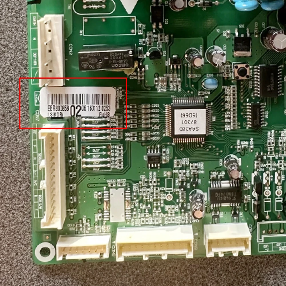 لوحة كمبيوتر أصلية من اللوحة الأم ، قطع غيار ثلاجة LG EBR80085802