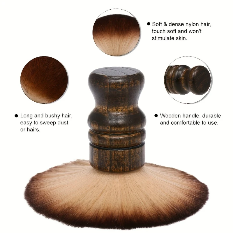 Antystatyczne fryzjerskie strzyżenie stylizacja szczotki do czyszczenia szczotka fryzjerska szczotka do szyi do osobistego i profesjonalnego golenia