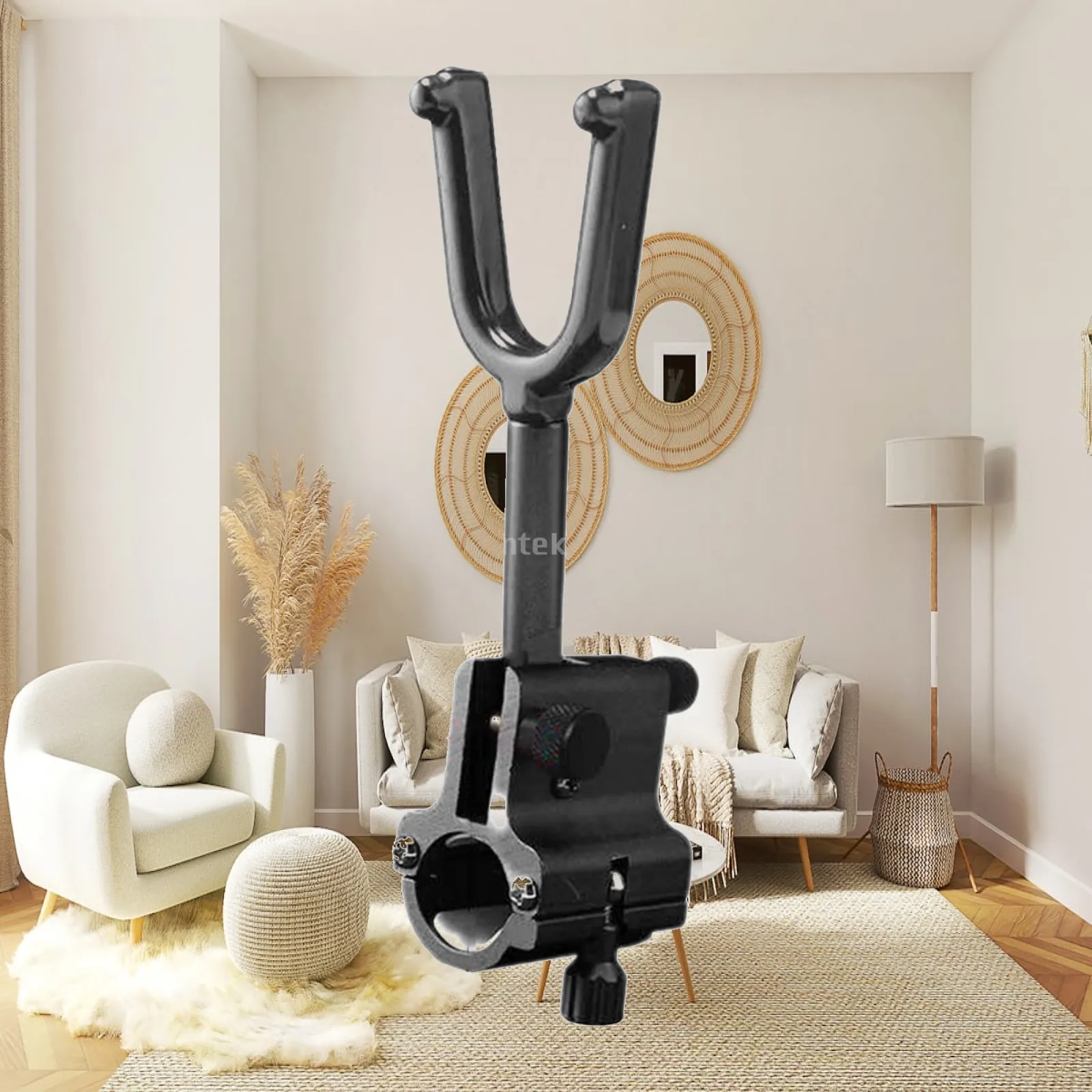 Lightweight Fishing Rod Stand Bracket Adjustable Clamp Mount for Bucket Box Rail Fishing Pole Support Accessory