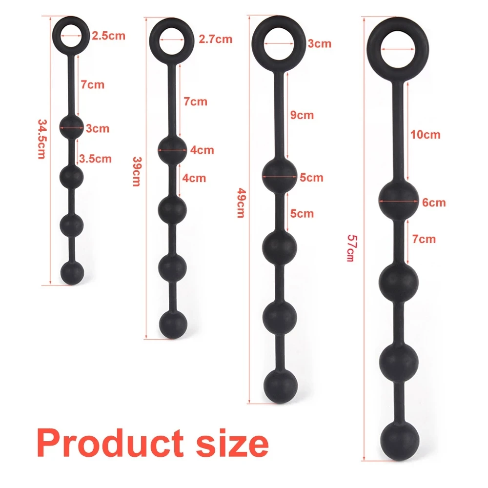 Super big 6 CM Anal Beads Anal Chain Plug Play Pull Ring Ball New 4 Sizes Masturbation Prostate Sex Toys For Woman Men Products