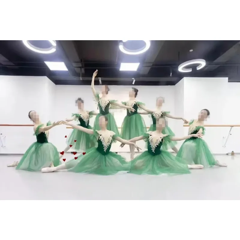 

Профессиональное балетное платье-пачка для взрослых, платье для выступлений, юбка Спящей красавицы, детский танцевальный костюм