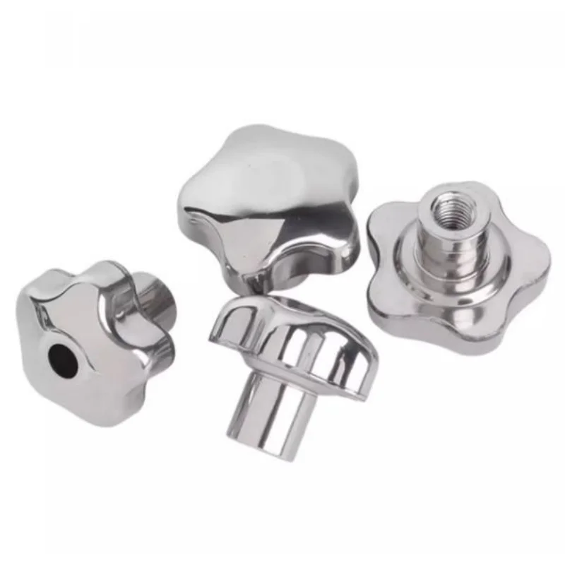 304 Stainless Steel Plum Blossom Star Hand Wheel Nut M6 M8-M20 Clamping Adjustment Knob Fixing Nut Hardware