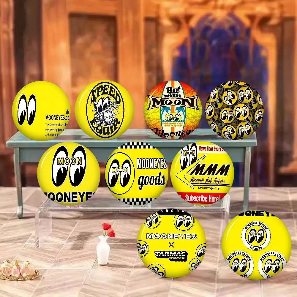 Mooneyes Amine Tinplate Pin Button Custom Anime Role Old-school Brooch Cartoon Collar Badge Jewelry Gift Fans