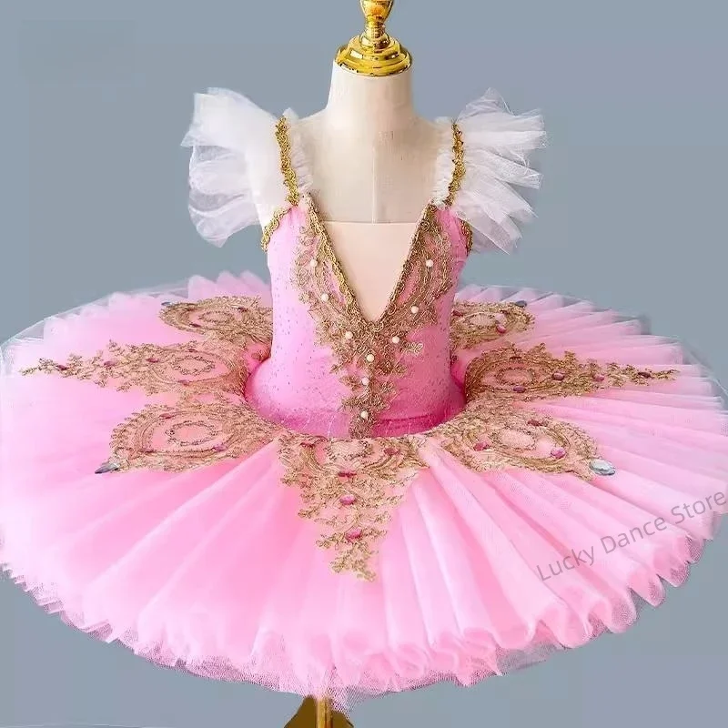 Robe tutu de ballet professionnelle pour enfants et filles, olympiques de danse de ballet pour adultes