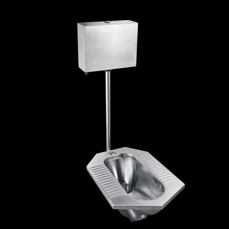 Squatting toilet household toilet public place with water tank conjoined stainless steel