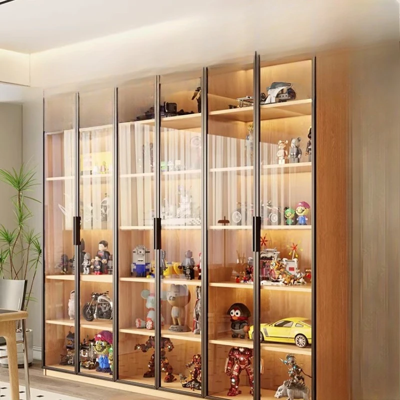 Solid wood, figure display cabinet, glass wine cabinet