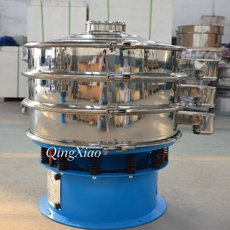 High Frequency Circular Vibrating Screen Grain Sorting Processing Machine Stable Structure Convenient For Farm Production Sites