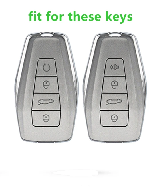 Auto Zink-legierung Leder Schlüssel Fall Abdeckung Halter Kette Für Geely Okavango Coolray Atlas Monjaro Tugella Emgrand GT S Proton X50 X70 – Detail 1